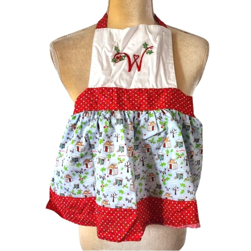 American Girl Wellie Wisher Kids Holiday Theme Apron